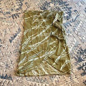 Anthropologie Olive Green Midi Skirt